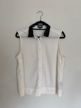 RUDSAK Blouse Sleeveless Button Up Collar